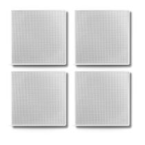 Kit 4 Caixa De Som Arandelas Frahm Quadrada Cs 70w Embutir Kit 4 Caixa De Som Arandelas Frahm Quadrada Cs 70w Embutir