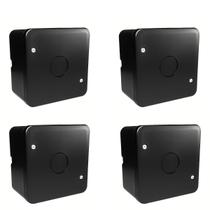 Kit 4 Caixa Plastica Organizadora Camera Cftv - Preto Kit 4 Caixa Plastica Organizadora Camera Cftv - Preto