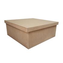 Kit 4 Caixa Quadrada Tampa de Sapato 25x25x10 Mdf Madeira Kit 4 Caixa Quadrada Tampa de Sapato 25x25x10 Mdf Madeira