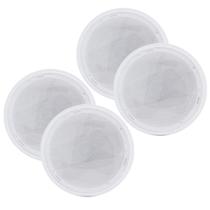 Kit 4 Caixas Acusticas Teto Som Ambiente Arandela 55w