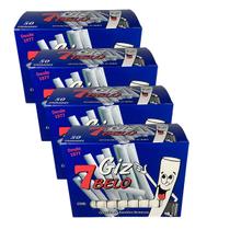 Kit 4 Caixas de Giz Lousa Escolar Branco Plástificado 200 Un