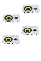 Kit 4 Caixas De Som Retangulares de Embutir JBL CI Plus 6R 160w Rms - Branca