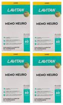 Kit 4 Caixas Lavitan Memo neuro Polivitamínico 60 Comprimido