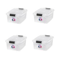 Kit 4 Caixas Organizadora Transparente 6L C/Tampa-SANREMO