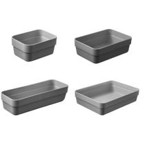 Kit 4 Caixas Organizadoras Cesto para Casa Ou Martiplast