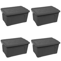 Kit 4 Caixas Organizadoras Multiuso Container 70 Litros