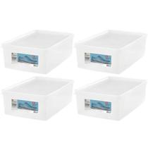 Kit 4 Caixas Organizadoras para Calçados 38 a 46 Empilháveis Transparentes Tampas Ventiláveis Kit 4 Caixas Organizadoras para Calçados 38 a 46 Empilháveis Transparentes Tampas Ventiláveis