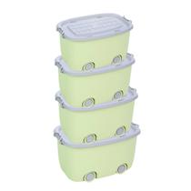 Kit 4 Caixas Organizadoras Para Lego, Livros E Jogos - 50l