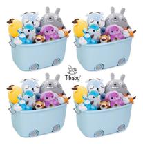 Kit 4 Caixas Organizadoras Quarto De Criança E Lego - M - Tibaby Kit 4 Caixas Organizadoras Quarto De Criança E Lego - M - Tibaby