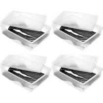 Kit 4 Caixas para Botas Cano Longo Ordene Organizadoras Transparentes com Tampas Ventiláveis Kit 4 Caixas para Botas Cano Longo Ordene Organizadoras Transparentes com Tampas Ventiláveis