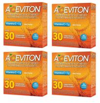 Kit 4 caixas Vitamina C 1G Com 30 Comprimidos Efervescentes- Cimed