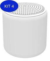 Kit 4 Caixinha Som Bluetooth Silicone Speaker Amplificada