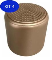 Kit 4 Caixinha Som Bluetooth Silicone Speaker Amplificada