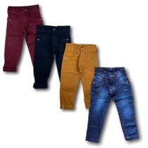 Kit 4 Calça jeans Infantil Masculina Skinny Atacado