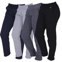Kit 4 Calças Feminina Moletom Algodão Quentinha