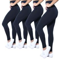 Kit 4 Calças Legging Heide Ribeiro Suplex Cintura Alta