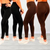 Kit 4 Calças Legging Suplex Zero Transparência Kit 4 Calças Legging Suplex Zero Transparência