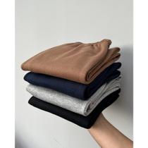 Kit 4 Calças Moletom Peluciado Infantil Com Punho Unissex Sortido