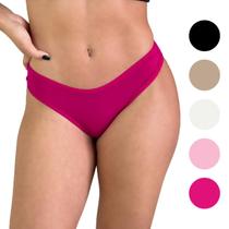 Kit 4 Calcinha Algodão Feminina Tanga Confortável Cotton
