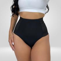 Kit 4 Calcinha Cinta Modeladora Hot Pant Feminina Cós Alto Pós Parto Confortável Lingerie