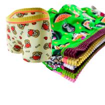 Kit 4 Calcinha Infantil Boxer Poliéster