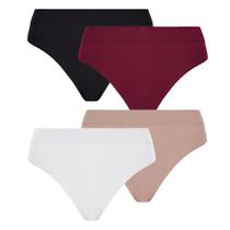 Kit 4 Calcinha Lupo Básica Adulto Clássica Poliamida 40300 Kit 4 Calcinha Lupo Básica Adulto Clássica Poliamida 40300