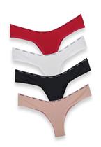 Kit 4 Calcinhas Tanga Fio Duplo Forro Algodão Moda Feminina Kit 4 Calcinhas Tanga Fio Duplo Forro Algodão Moda Feminina