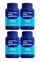 Kit 4 Cálcio + Vitamina D 60 Cápsulas - Neo Química