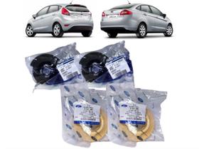 Kit 4 Calço Superior/Inferior Da Mola Traseira New Fiesta Hatch e Sedan Todos 2010 a 2019