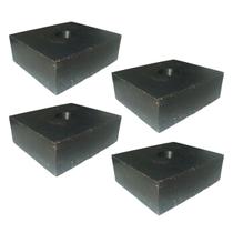 Kit 4 Calços De Borracha Maciços 190x160x65mm Com Lona Antivibração Impacto Borrachas Londrina Kit 4 Calços De Borracha Maciços 190x160x65mm Com Lona Antivibração Impacto Borrachas Londrina