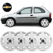 Kit 4 Calota Aro 13 Corsa Wind 96 97 98 99 2000 Com Emblema Kit 4 Calota Aro 13 Corsa Wind 96 97 98 99 2000 Com Emblema