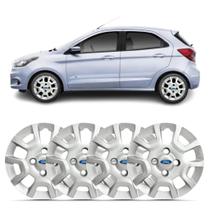 Kit 4 Calota Aro 13 Ka Ka+ Hatch Sedan 2013 2014 Emblema