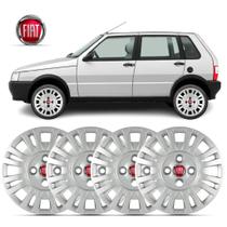 Kit 4 Calota Aro 13 Uno 2004 2005 2006 Fire Com Emblema Kit 4 Calota Aro 13 Uno 2004 2005 2006 Fire Com Emblema