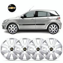 Kit 4 Calota Aro 14 Agile 2010 2011 2012 2013 Prata Com Emblema Kit 4 Calota Aro 14 Agile 2010 2011 2012 2013 Prata Com Emblema
