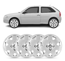 Kit 4 Calota Aro 14 Gol G4 Parati 2006 Á 2012 Com Emblema