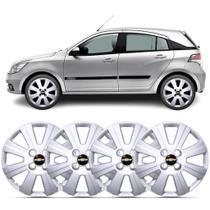 Kit 4 Calota Aro 15 Agile 2010 2011 2012 2013 Prateado Com Emblema Kit 4 Calota Aro 15 Agile 2010 2011 2012 2013 Prateado Com Emblema