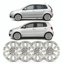 Kit 4 Calota Aro 15 Fox Spacefox Polo 2012 2013 Com Emblema