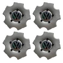 Kit 4 Calota Centro Tampa Roda Gol G3 GTI Saveiro TSI Prata Kit 4 Calota Centro Tampa Roda Gol G3 GTI Saveiro TSI Prata