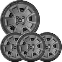 Kit 4 Calota Ford Fiesta Ka Escort Aro 14 Grafite 090Cb