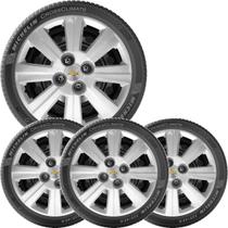 Kit 4 Calota GM AGILE ASTRA CORSA Aro 15 com Emblema 030cp