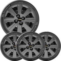 Kit 4 Calota GM AGILE ASTRA CORSA Aro 15 Grafite Emb 030cp