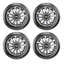 Kit 4 Calotas Aro 13 Celta Cobalt Meriva 2012 13 2014