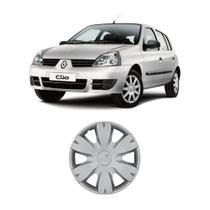 Kit 4 Calotas Aro 14 Clio 11 A 13 Grid Prata Encaixe Kit 4 Calotas Aro 14 Clio 11 A 13 Grid Prata Encaixe