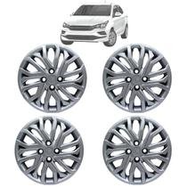 Kit 4 Calotas Aro 15 Prata Modelo Argo Cronos 2022