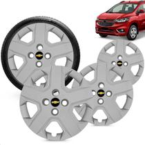 Kit 4 Calotas Cobalt Spin 2013 a 2020 Aro 15 Prata Cubo Padrão Grid + Adesivo Resinado 48mm Gm Preto com Dourado (4 Pc) Kit 4 Calotas Cobalt Spin 2013 a 2020 Aro 15 Prata Cubo Padrão Grid + Adesivo Resinado 48mm Gm Preto com Dourado (4 Pc)