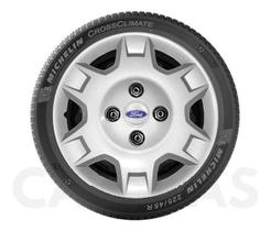 Kit 4 Calotas Ford Ka Fiesta Aro 13 Com Emblema 046Cb