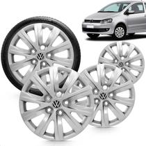 Kit 4 Calotas Fox Space 2012 2013 Aro 15 Prata Cubo Padrão Grid + Adesivo Resinado 48Mm Vw Preto (4 Pc) Kit 4 Calotas Fox Space 2012 2013 Aro 15 Prata Cubo Padrão Grid + Adesivo Resinado 48Mm Vw Preto (4 Pc)