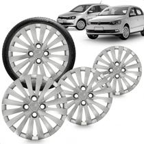 Kit 4 Calotas Gol Voyage G6 2014 Aro 14 Prata Cubo Alto Grid Kit 4 Calotas Gol Voyage G6 2014 Aro 14 Prata Cubo Alto Grid