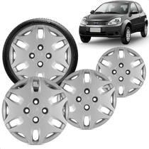 Kit 4 Calotas Ka 11 a 12 Aro 14 Prata Cubo Baixo Grid Kit 4 Calotas Ka 11 a 12 Aro 14 Prata Cubo Baixo Grid