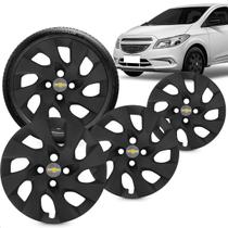 Kit 4 Calotas Modelo Onix Prisma 2014 a 2016 Cubo Padrão Aro 15 Preto Fosco Emblema 51mm Gm Grid Kit 4 Calotas Modelo Onix Prisma 2014 a 2016 Cubo Padrão Aro 15 Preto Fosco Emblema 51mm Gm Grid